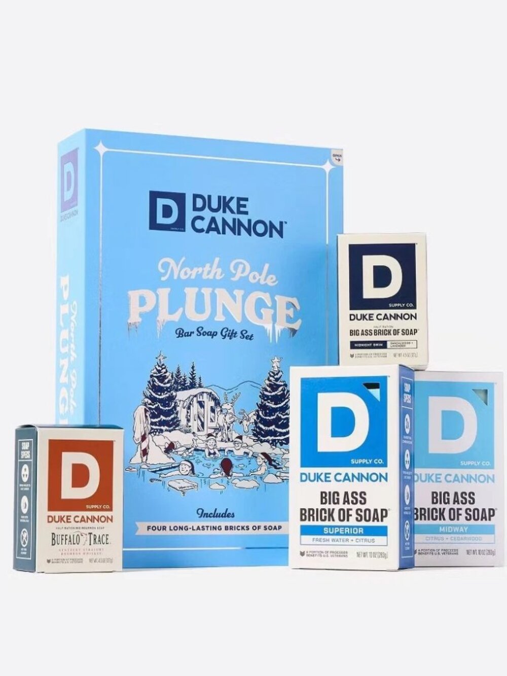 NWT Duke Cannon North Pole Plunge Bar Soap Gift Set